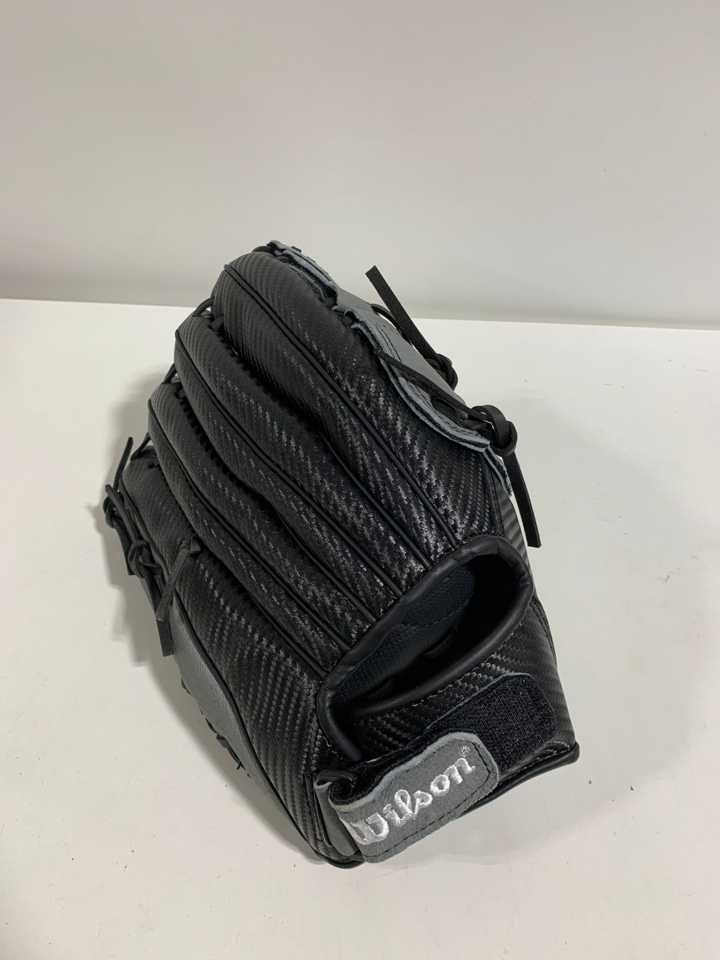 Wilson A360 12" Softball or Baseball Glove Black W/Gray Trim. Right Hand Throw