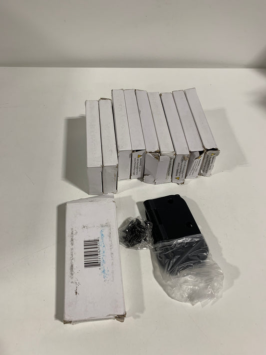 10 x Deltana S35R5 Steel Plain Bearing Hinge| 3-1/2 X 3-1/2 X 5/8" Radius| 2 Pack Black