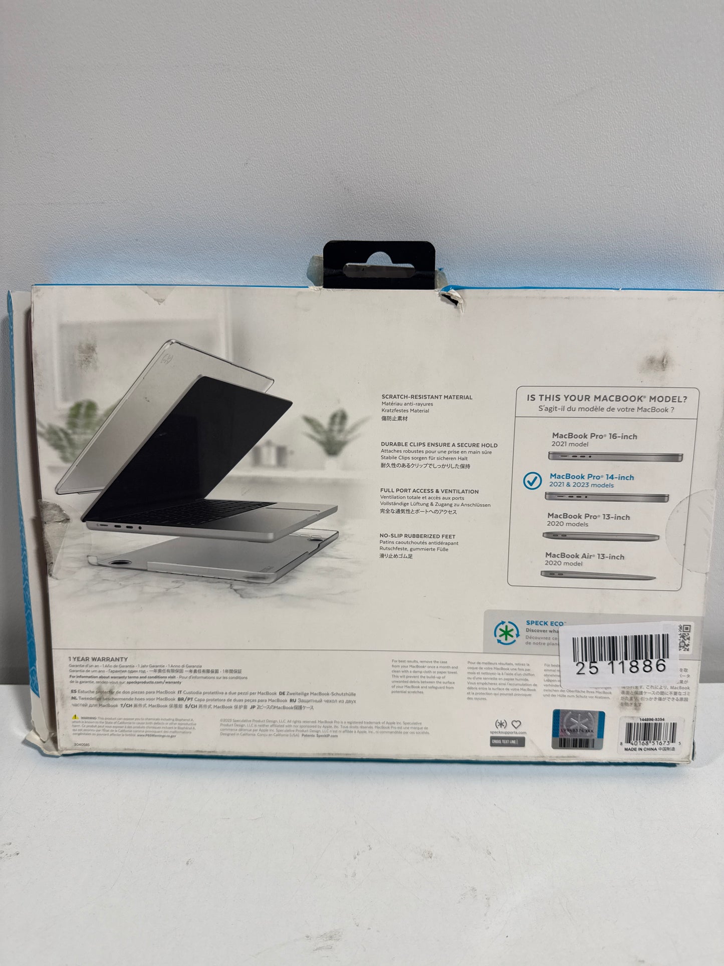 Speck - Smartshell Case for Macbook Pro 14" M5/M4/M3/M2/M1 (2021-2025) - Crystal Pink