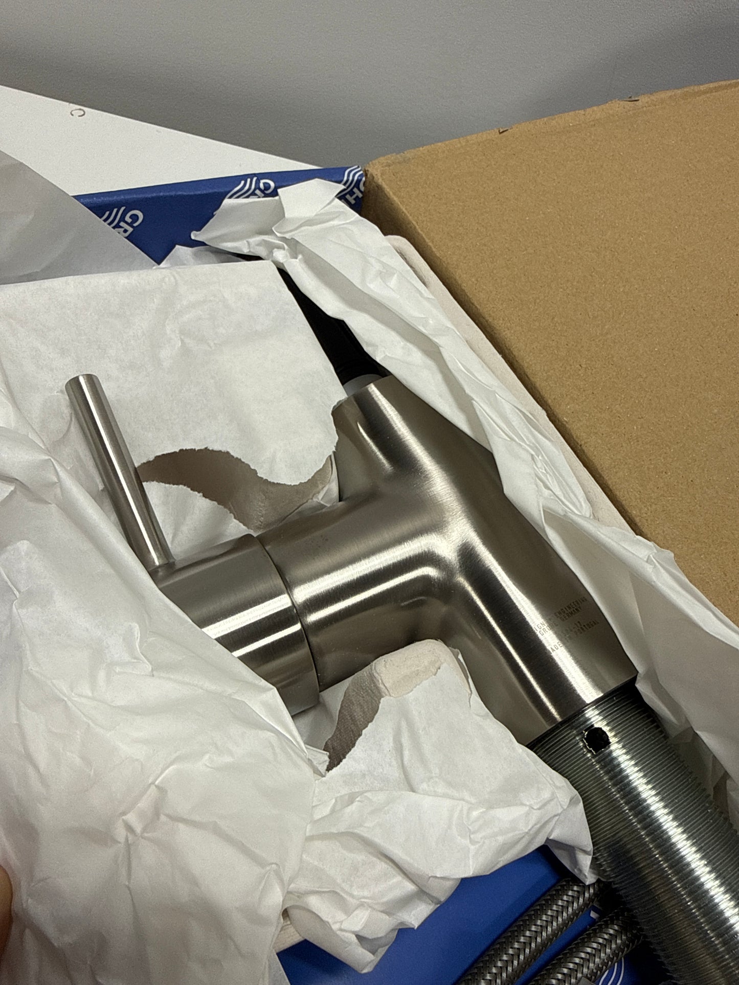 GROHE 31479DC1 Concetto Pull-Down Bar Kitchen Faucet with Sprayer. 1.75 GPM, Supersteel (Stainless Steel)