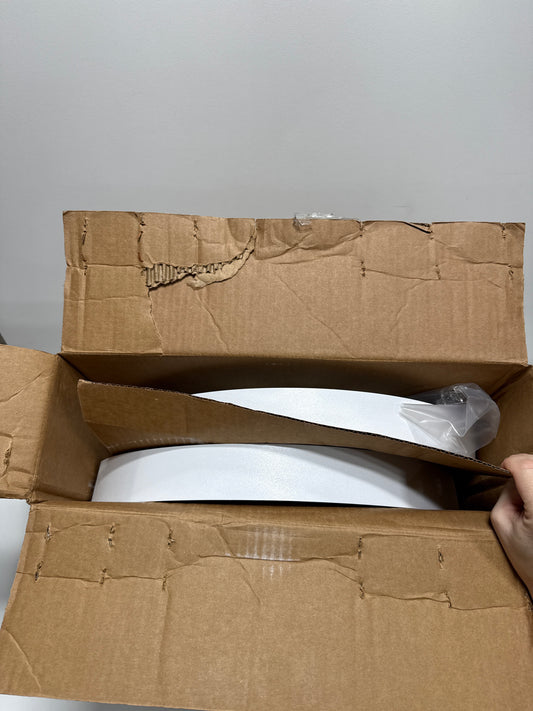 Rev-A-Shelf 20" Dual Shelf Lazy Susan D-Shaped for Corner Wall in Cabinet Kitchen Storage Organization, Turntable Storage White, 7012-20-11-52