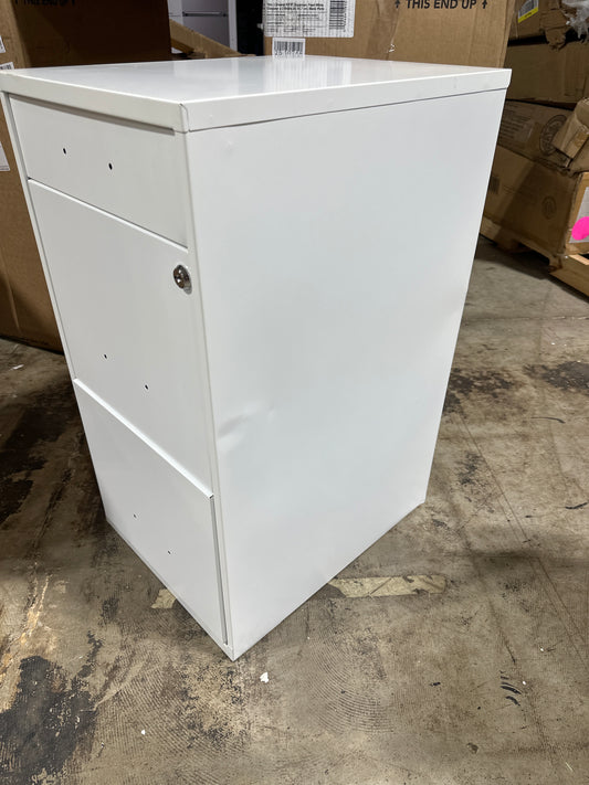 Dent Space Solutions 3 Drawer Letter Width Vertical File Cabinet with Pencil Drawer White