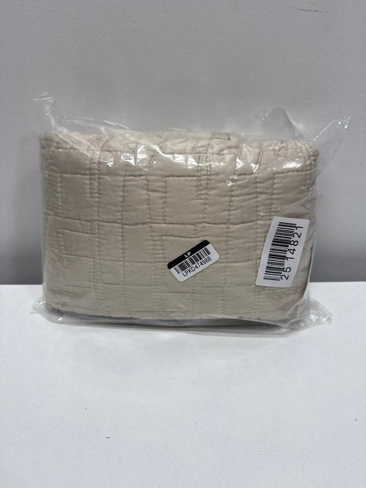 King TENCELยฎ Quilt Sham Khaki - Thresholdโข: OEKO-TEX Certified, Cooling, Woven Lyocell, Machine Washable