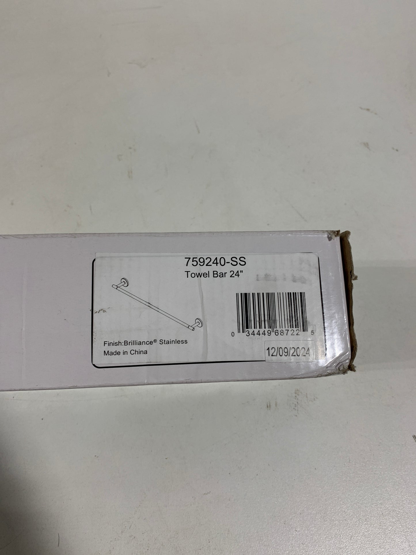 Trinsic 24 in. Wall Mount Towel Bar Bath Hardware Accessory in Stainless Steel