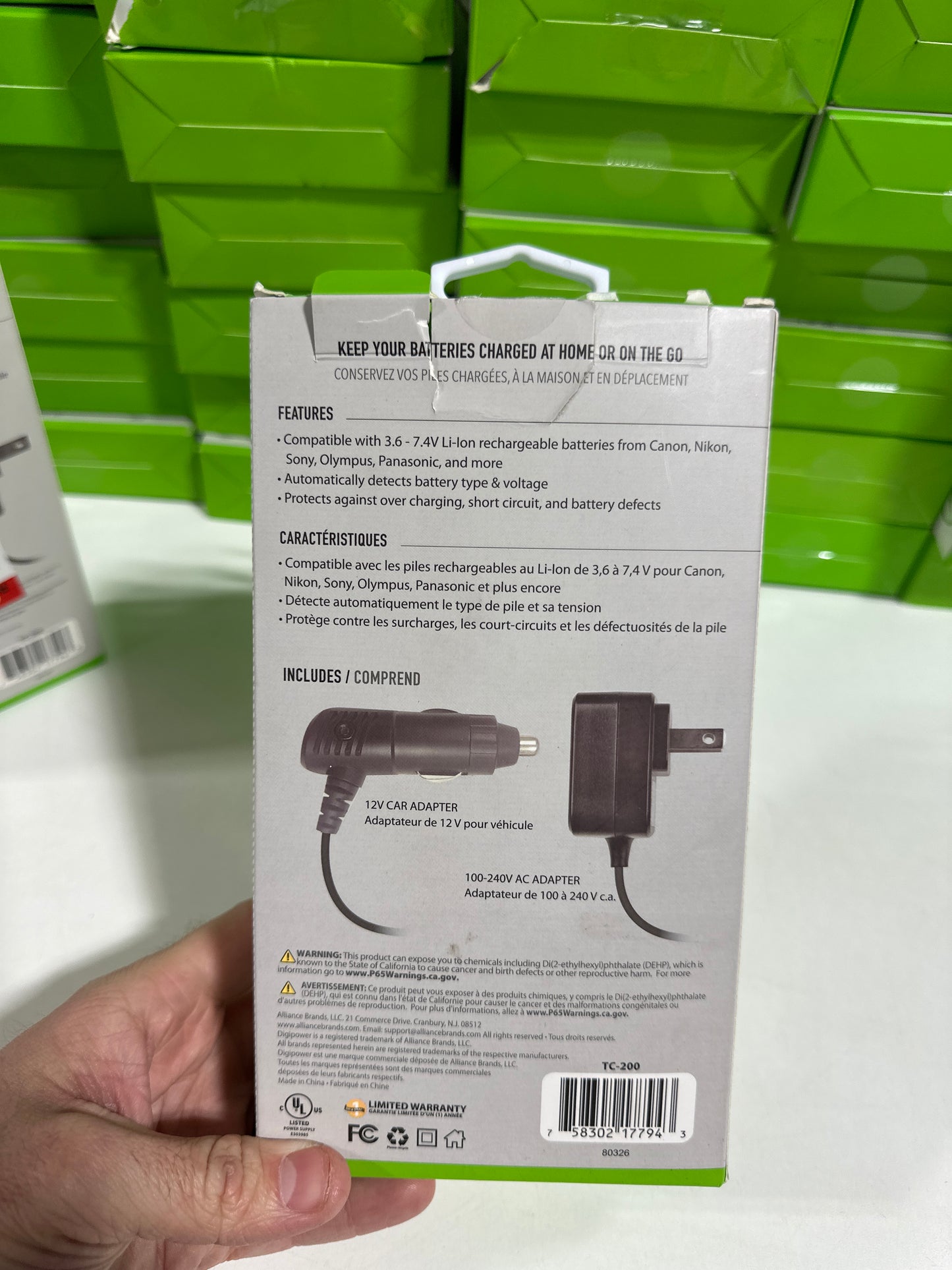 Lot of 42 - Digipower - Universal Camera Battery Charger - Black