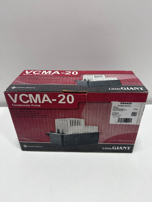 Little Giant VCMA-20ULS 1/30 HP 1/2 ABS Gallon Tank Condensate Removal Pump