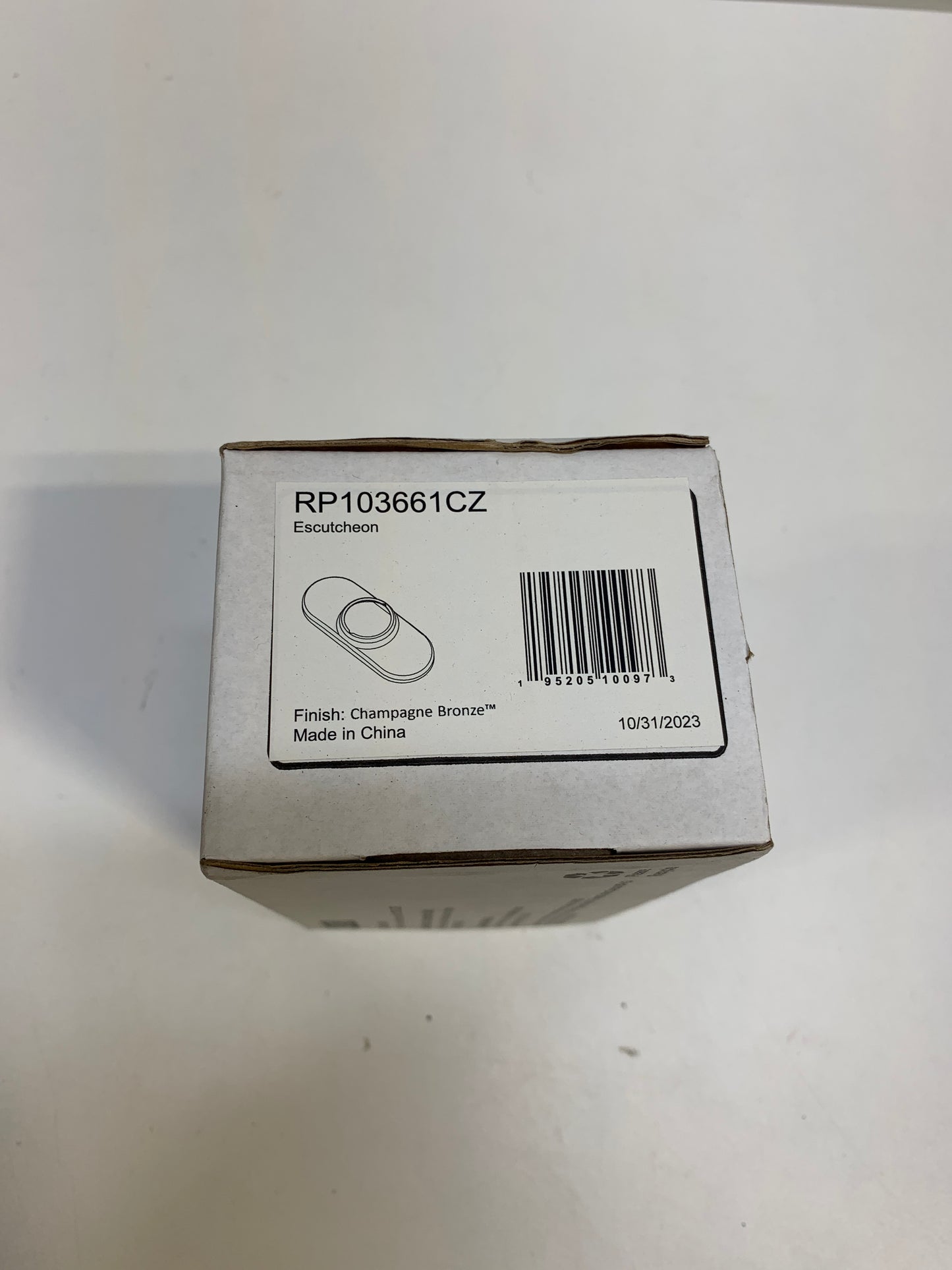 Delta RP103661 Escutcheon with Gasket Champagne Bronze