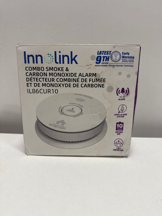 10-Year Battery Powered Wireless Interconnected Smoke and Carbon Monoxide Detector with Voice Alarm(1-Pack)