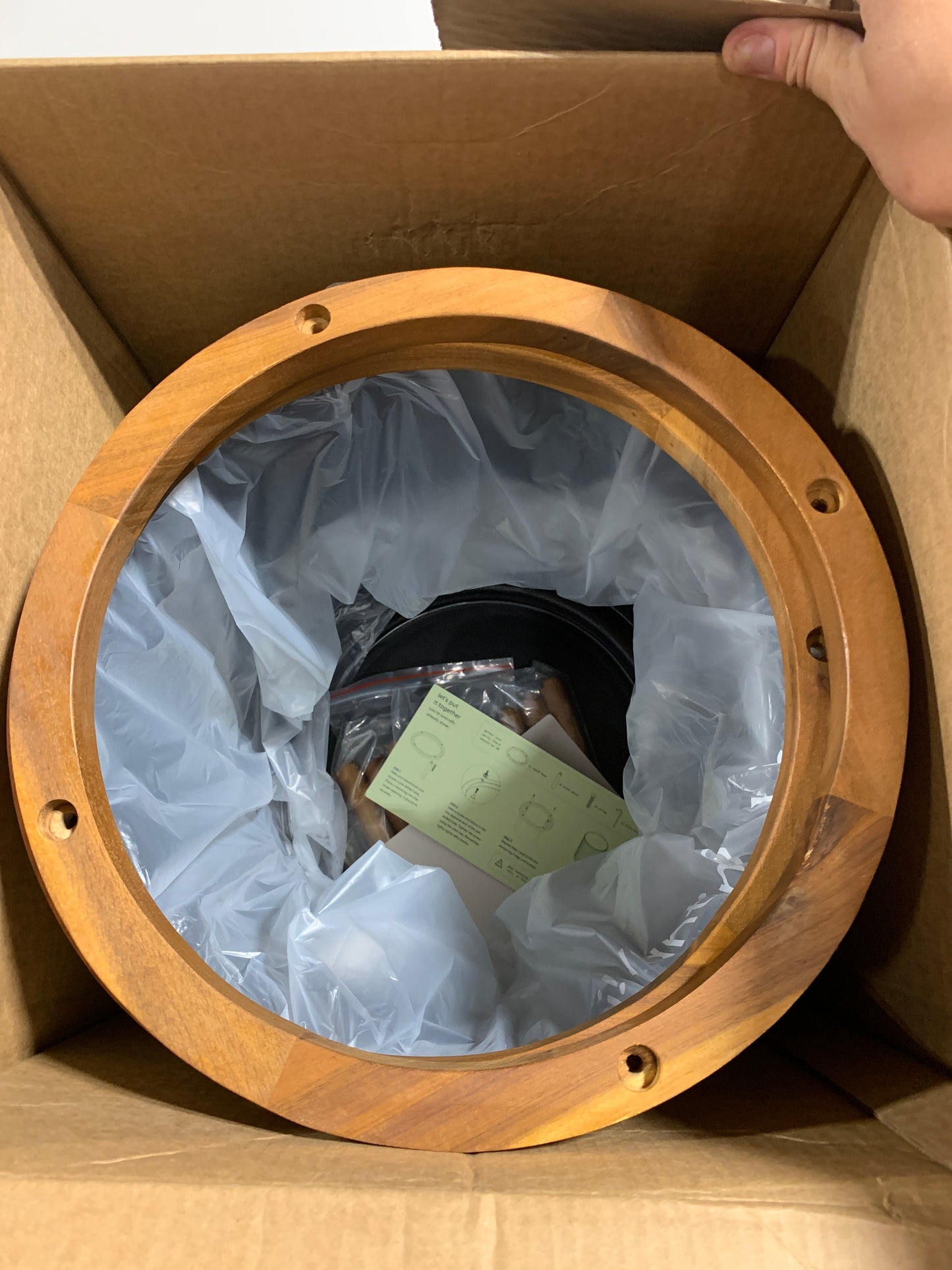 21.5” Capri Planter with Wood Stand by Veradek, 2-pack