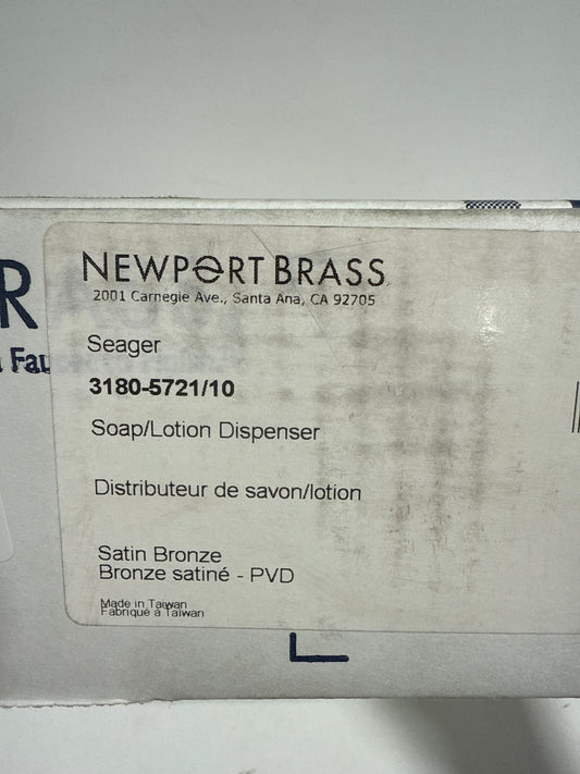 Newport Brass Seager Soap Dispenser in Brown | Wayfair 3180-5721/10