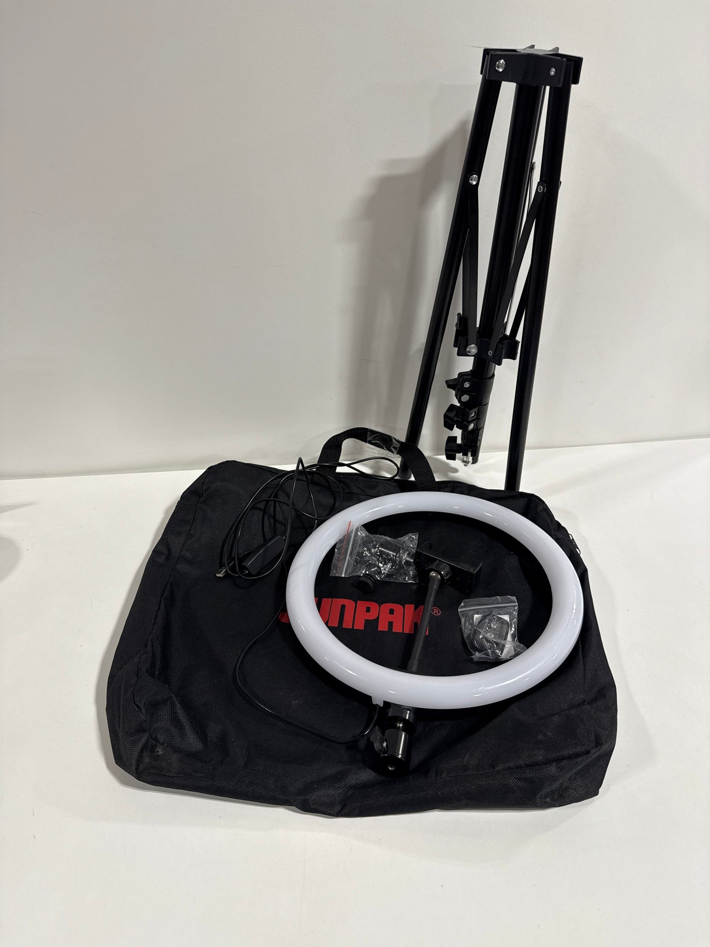 Used Sunpak - 12" Bicolor LED Ring Light Kit - Black