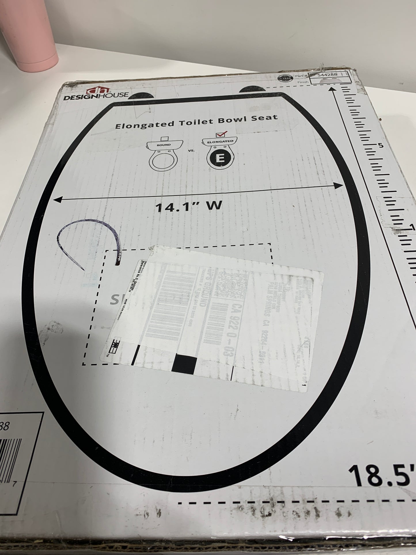 Dalton Elongated Toilet Seat Close Front Toilet Seat in White