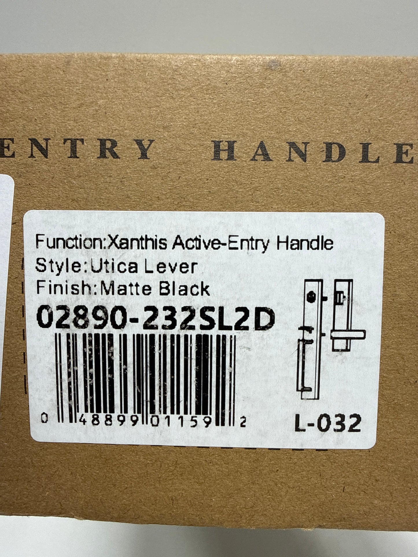 Weslock Xanthis Handleset with Utica Lever - Deadbolt Keyed One Side - *Tools Hardware & Misc