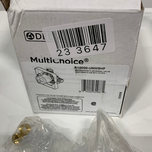 Delta Universal Mixing Rough-In Valve with Service Stops, 1/2" NPT Male thread with 1/2" C.W.T Female Sweat