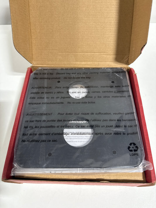 Pfister R89-SHLS Hillstone Pressure Balanced Valve Trim Only with Double Lever Handle and Integrated Diverter - Less Valve Matte Black