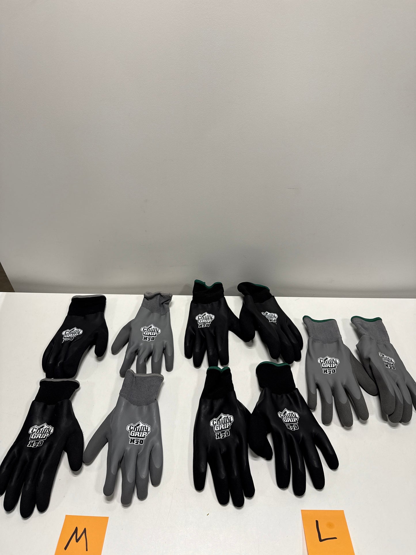 Chilly Grip Winter Work Gloves Mixed Sizes 5 Pairs