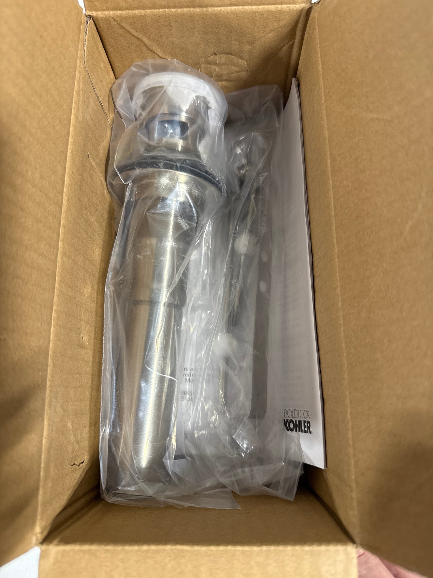 KOHLER K-7114-a Premier Pop-up Drain, Exposed, with Overflow