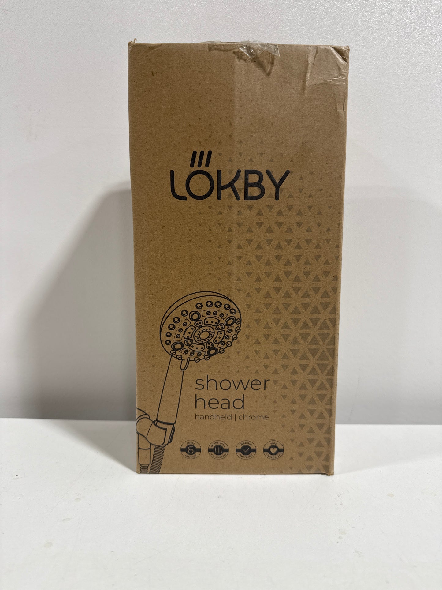 Lokby High Pressure Shower Head with Handheld 6 Settings - 5 Bathroom Hand Held Shower Heads Hose