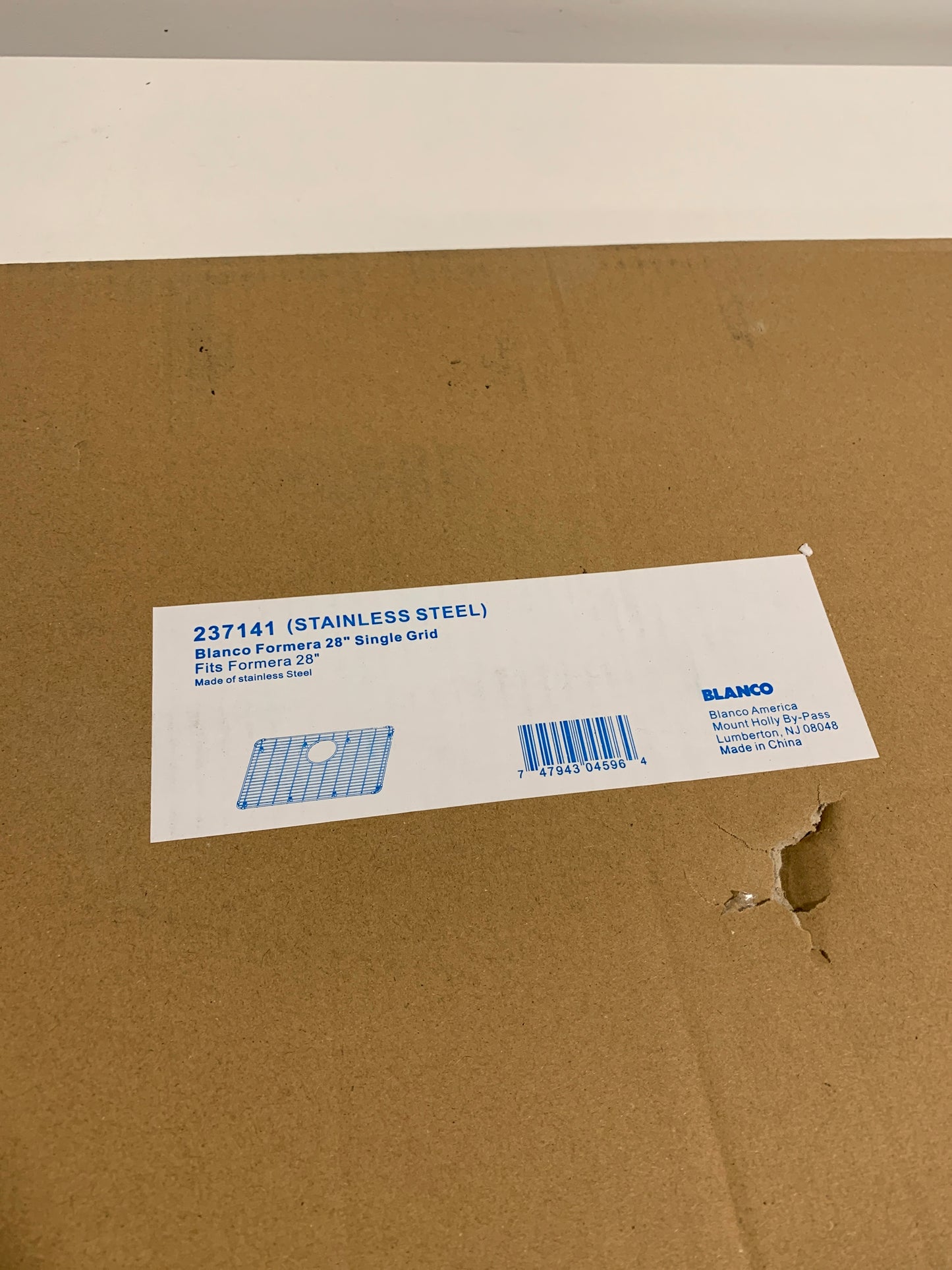 Blanco 237141 Stainless Steel Basin Rack for Formera 28" Sink Stainless Stee