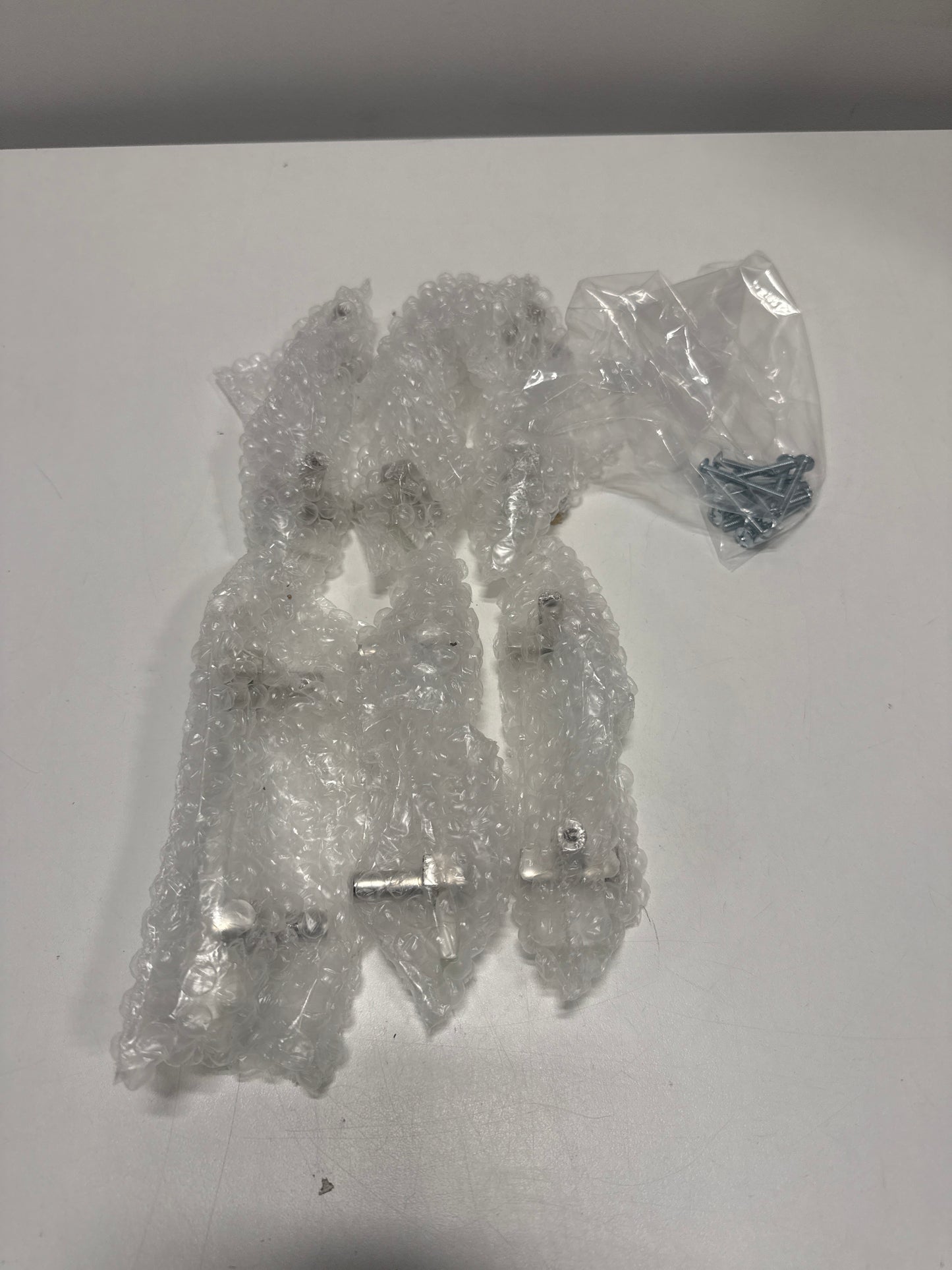 6 x Sietto Adjustable 5.5" Clear Glass Bar Polished Nickel Base P-1900-5.5-PN Cabinet Pull