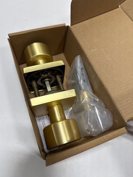 Sure-Loc Zh102-Sq Zurich Privacy Door Knob Set - Brass