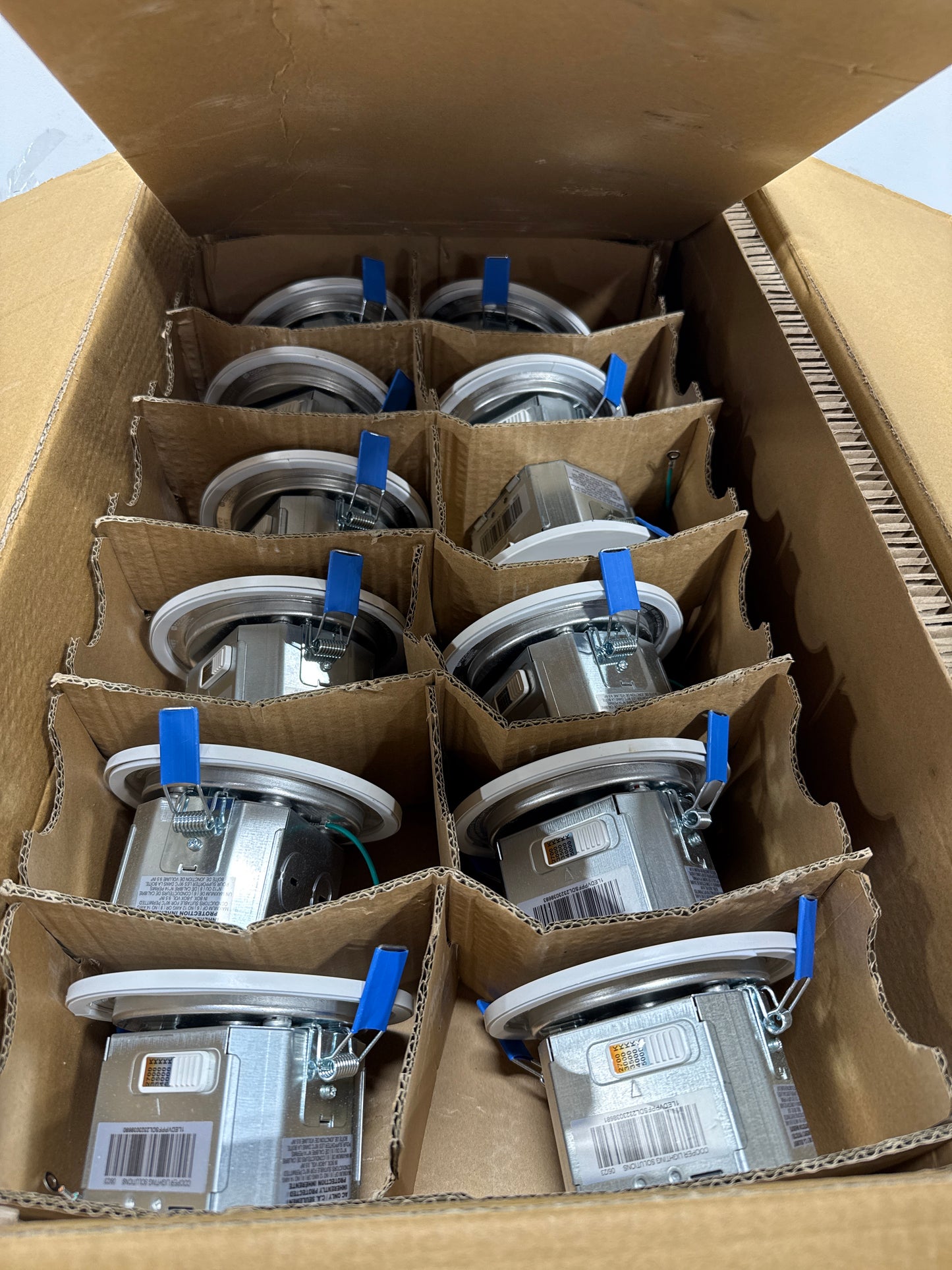 HALO CJB 4 inch 5CCT Canless Recessed Integrated LED Downlight with Attached JBOX 12 Pack