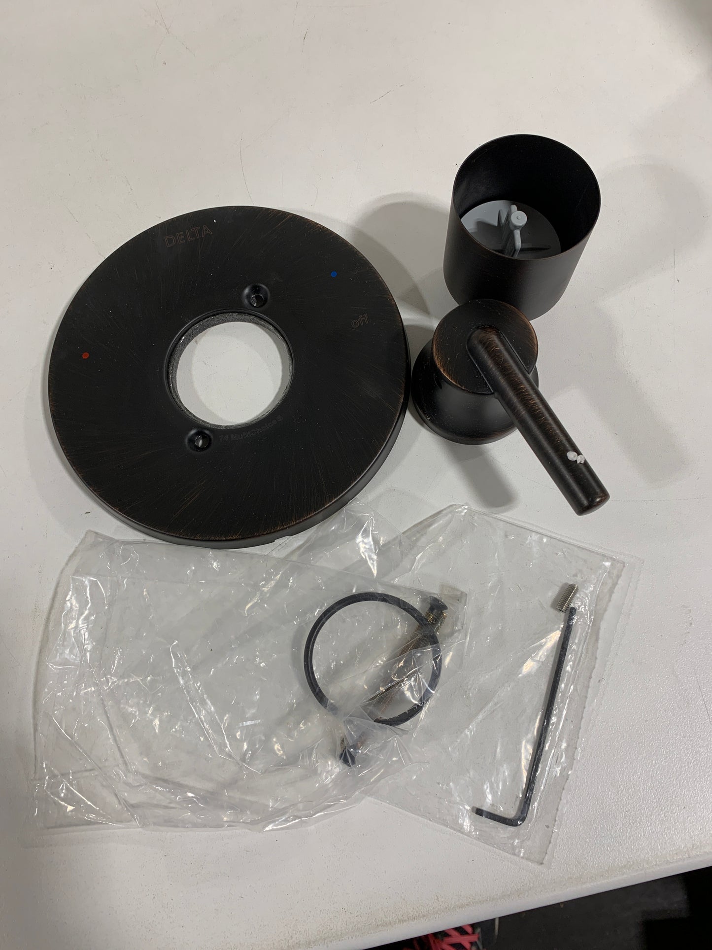 Used Delta T14159 Trinsic Wall Mounted Bathtub Control