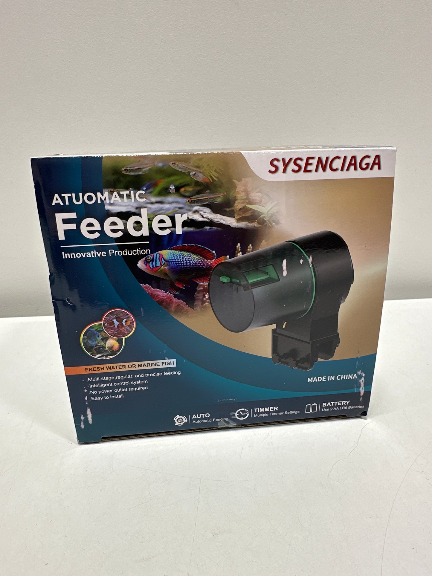 Automatic Fish Feeder for Aquarium, Auto Food Dispenser with Timer, 250 Ml Fishs Feeder for Pellets Granules & Strips, Automatic Fish Dispense