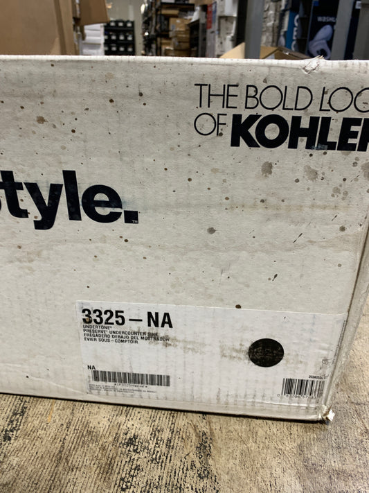 Kohler Undertone 23" Single Basin Under-Mount 18-Gauge Stainless Steel Kitchen Sink with SilentShield