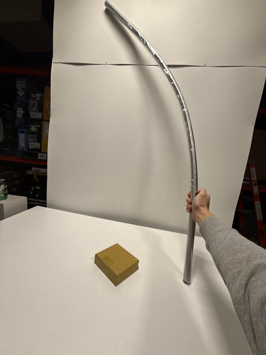 PROFLO PFCSR5 5' Stainless Steel Curved Shower Rod - Brushed Nickel