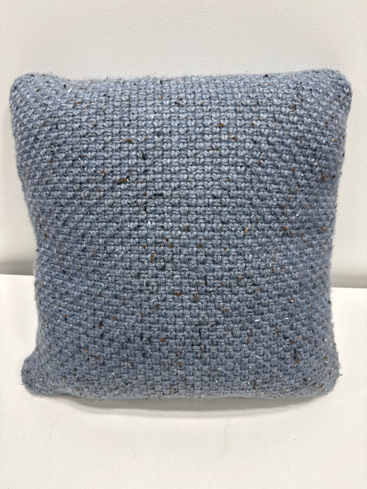 Square Marled Knit Pillow Light Blue - Threshold