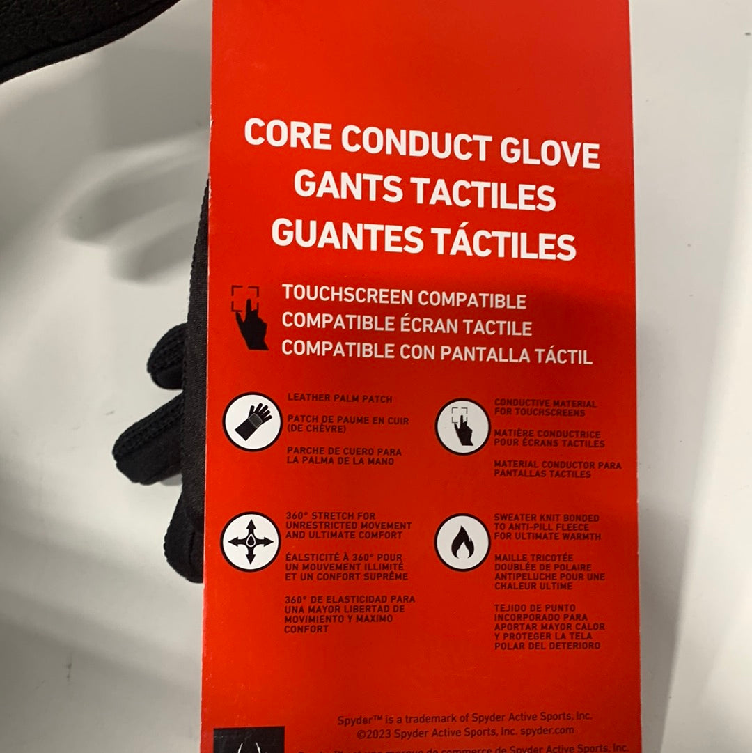 Spyder Core Gloves Black 3M Thinsulate