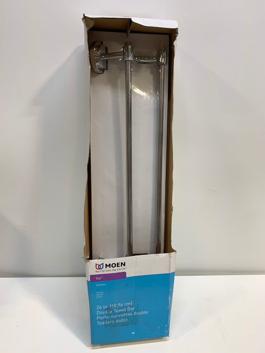 Moen DN0722CH Chrome 24 Double Towel Bar