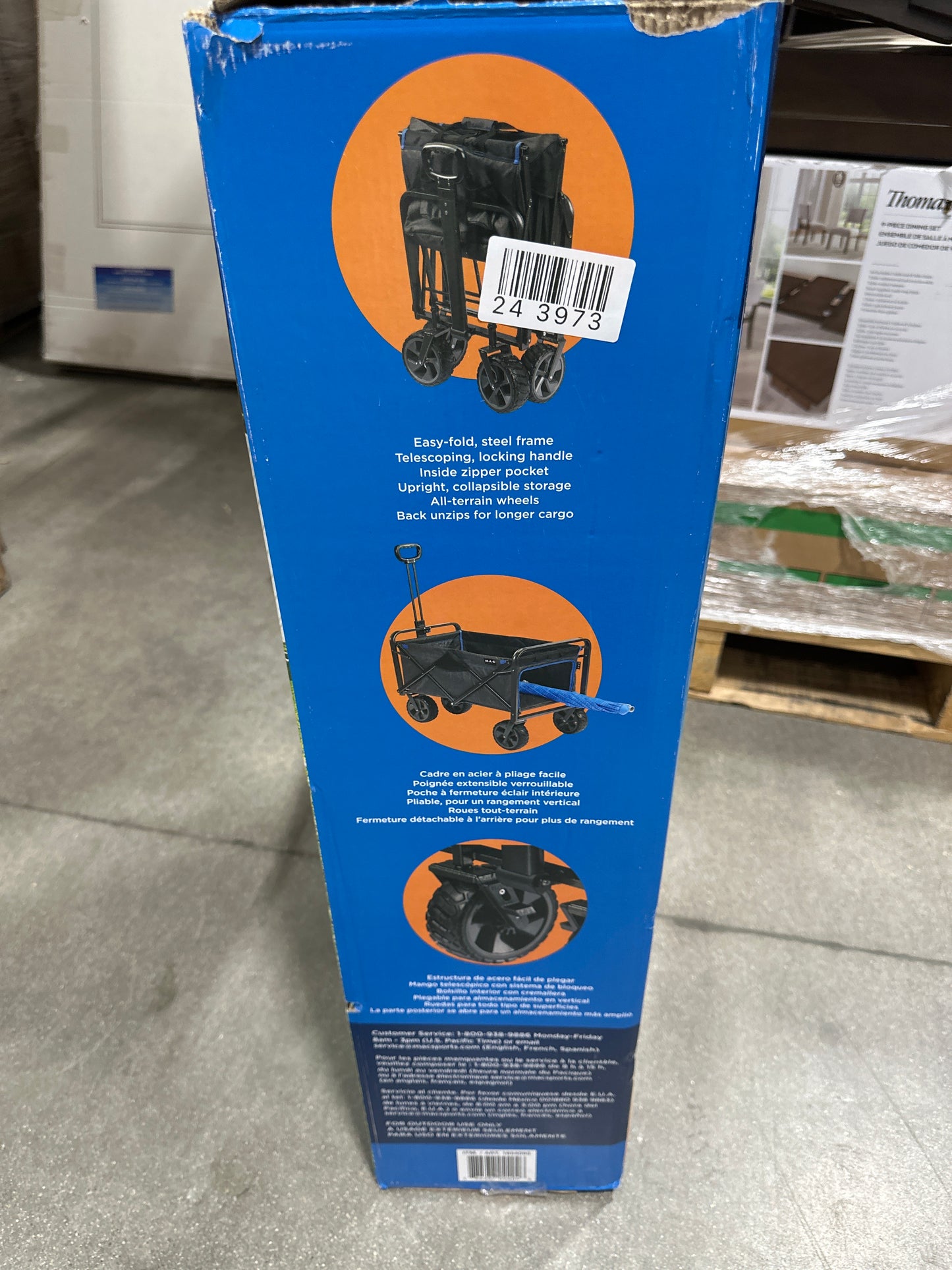 Mac Sports XL Folding Wagon with Brakes