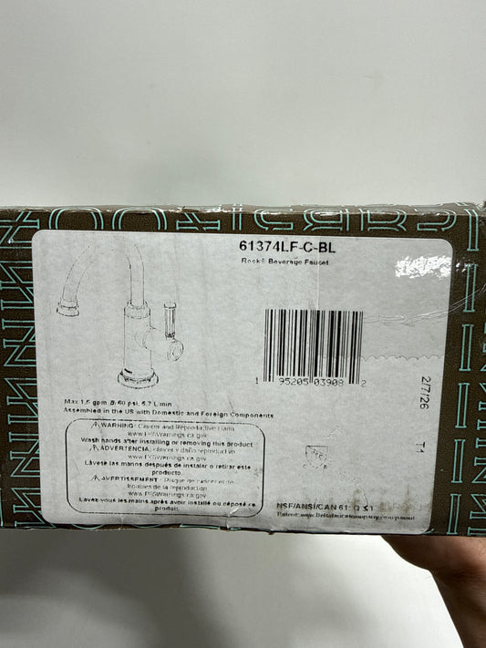 Brizo 61374LF-C Rook 1.5 GPM Cold Only Water Dispenser Beverage Faucet - RO Compatible Matte Black Faucet Water Dispenser Cold Only