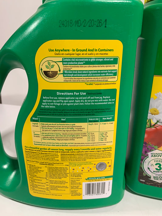 Miracle-Gro Shake 'n Feed All Purpose Plant Food, 20 Pounds