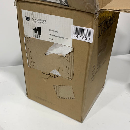 Worldwide Lighting Outdoor Wall Lamp 11" Height Light Fixtures 1-Light Outside Wall-Mount Matte Black Finish Sconce Lantern Porch Lamp Waterproof-Edisto Collection