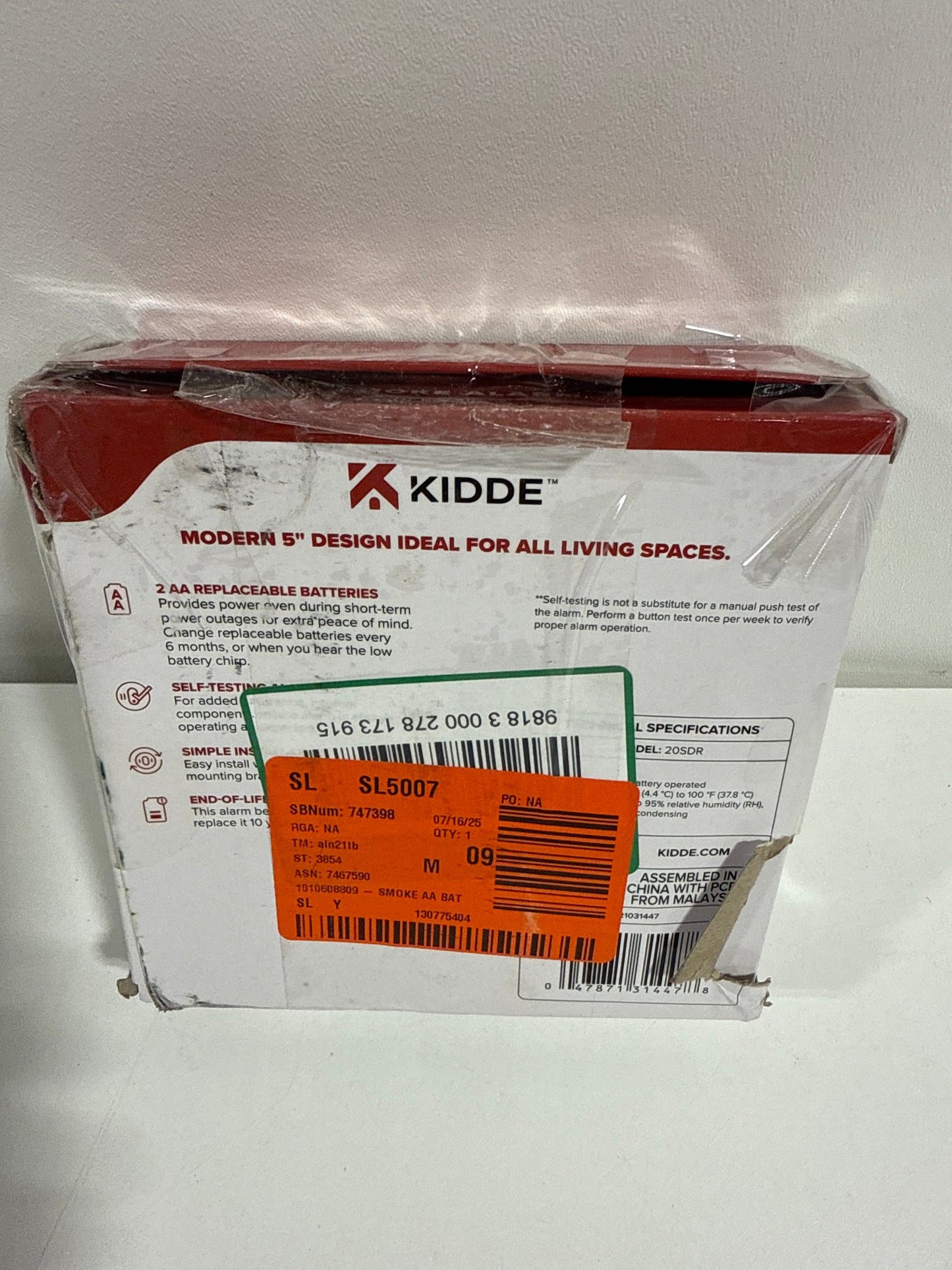 Battery Powered Smoke Detector with Photoelectric Sensor 21031447