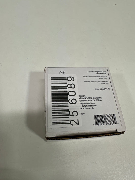 Signature Hardware 953741 Finished Drain Cap Matte Black