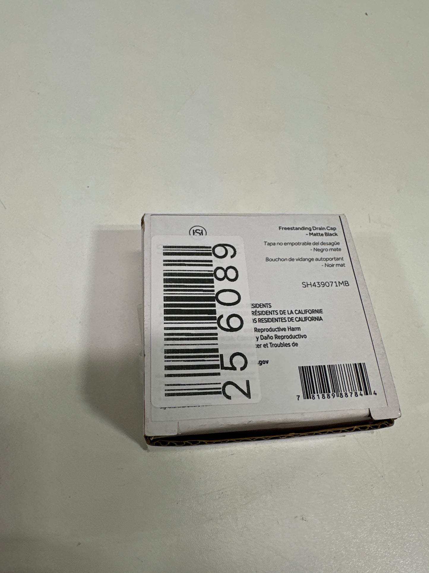 Signature Hardware 953741 Finished Drain Cap Matte Black