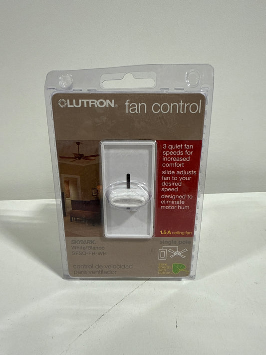 Lutron Skylark 1.5 Amps Slide Fan Control White 1 Pack