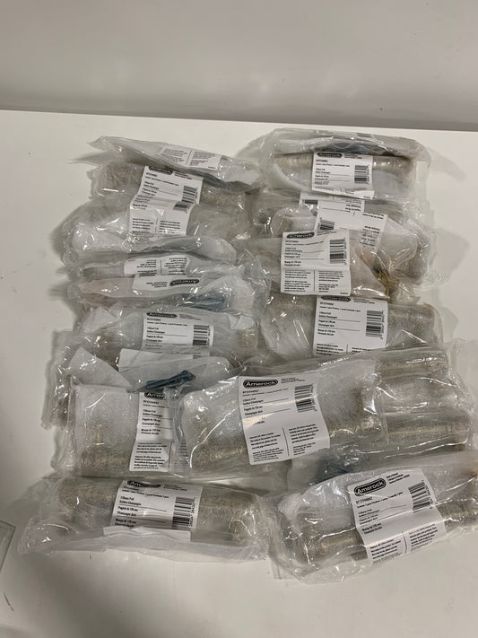 20 x Amerock BP37744 Faraday 5-1/16 Inch Center to Center Knurled Bar Cabinet Pull Golden Champagne