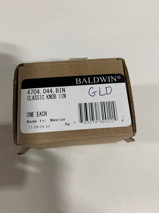 Baldwin 4704.BIN Classic 1 Inch Mushroom Cabinet Knob from the Estate Collection