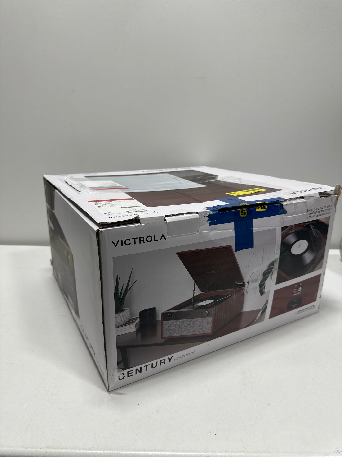 Victrola - Century Essential 5-in-1 Music Center - Walnut