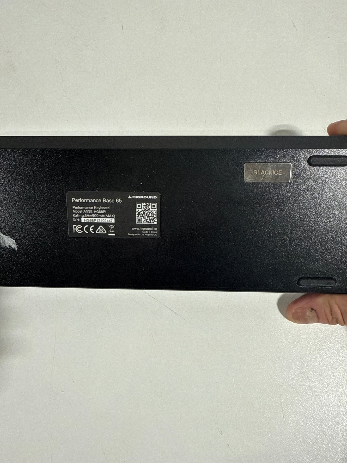 Higround - Performance 65 65% Wired Hall-Effect Linear Dynamic Actuation Switch Rapid Trigger Gaming Keyboard with RGB Lighting - Black Ice