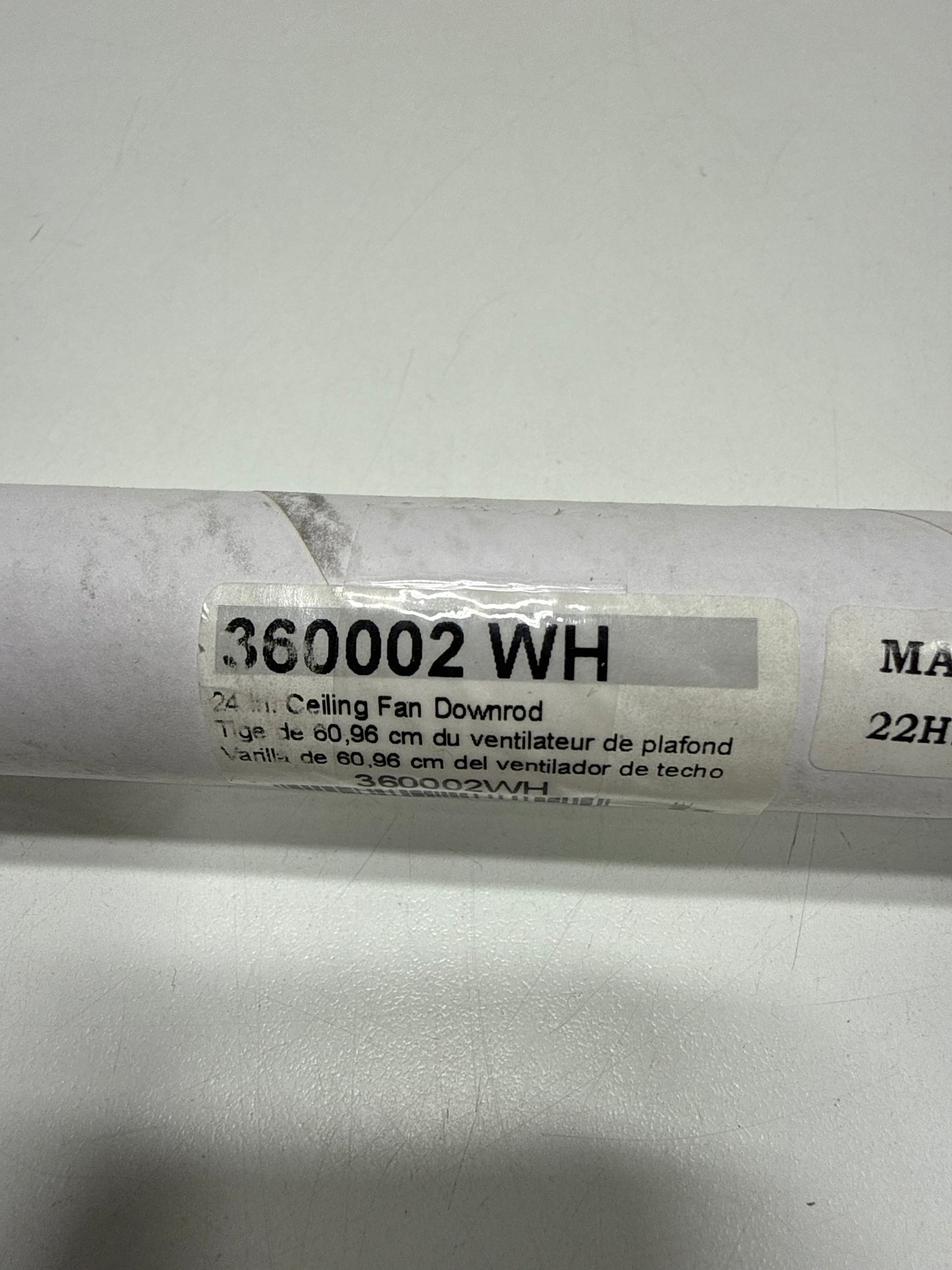 Kichler 360002WH Accessory Fan Down Rod 24-Inch, White