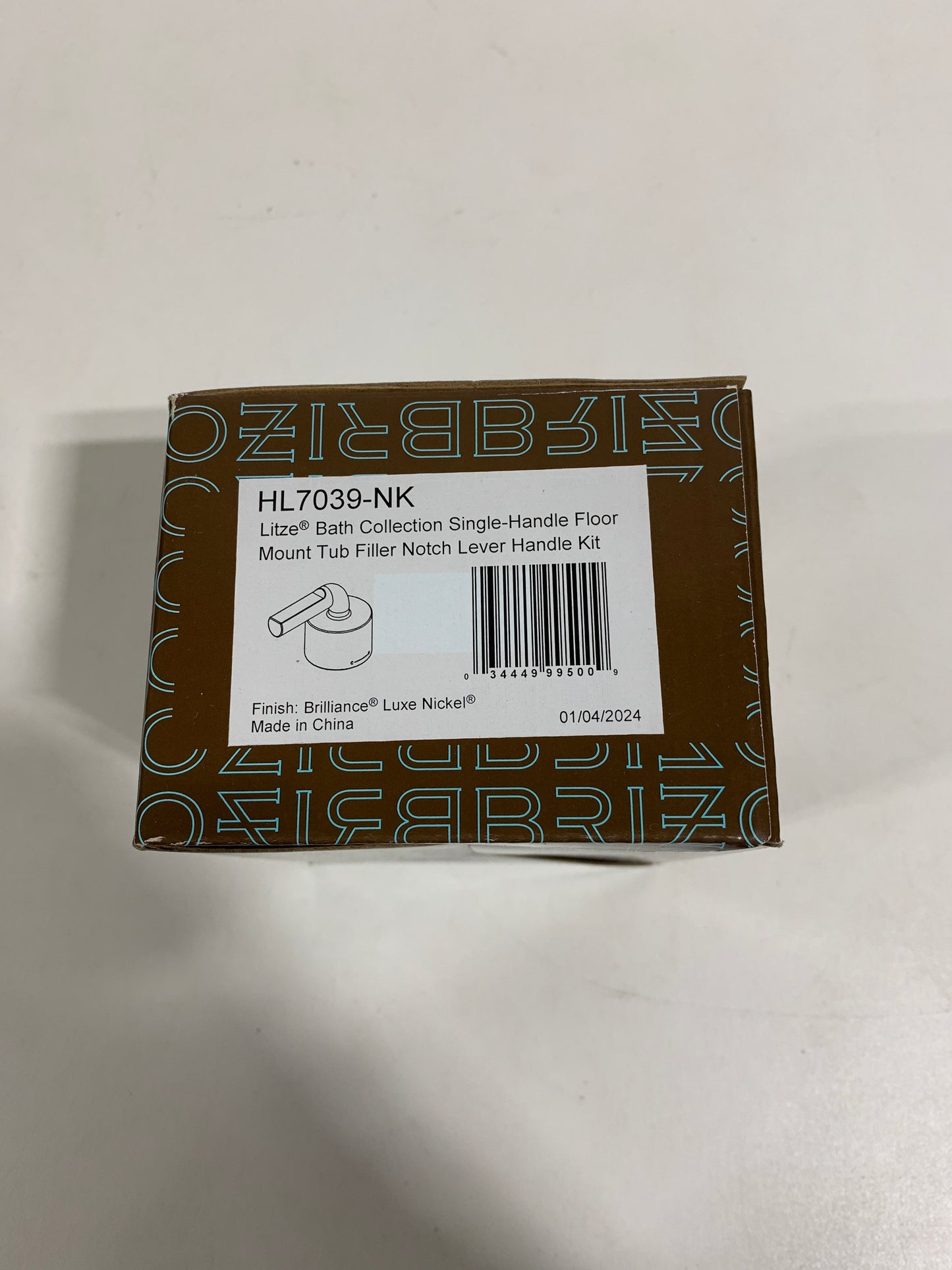 Brizo HL7039 Litze Lever Handle for Free Standing Tub Filler Luxe Nickel Faucet