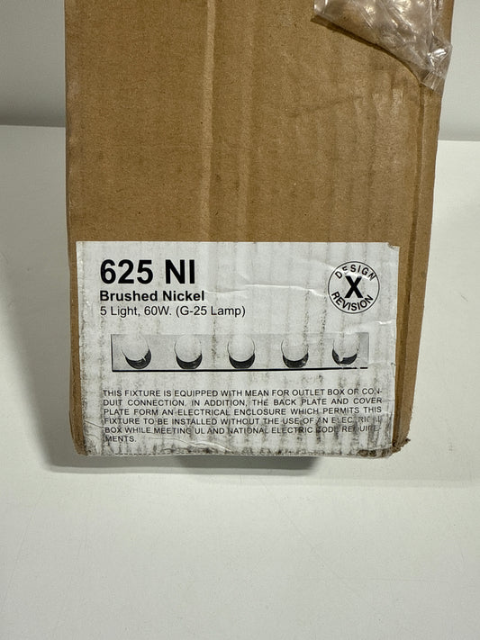 Kichler 625 Bath & Vanity 30" Wide 5-Bulb Bathroom Lighting Fixture Brushed Nickel