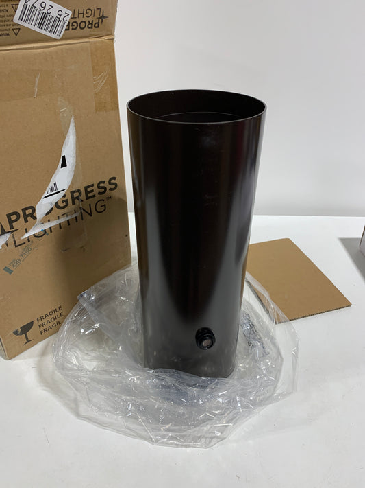 Progress Lighting Cylinder Collection 1-Light Antique Bronze 5 in. Modern Outdoor Medium Wall Lantern Light