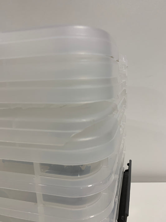 See Desc Iris Buckle up Storage Box 12.9 Quart Clear 4 Count